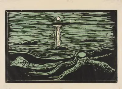 Mystical Shore av Edvard Munch
