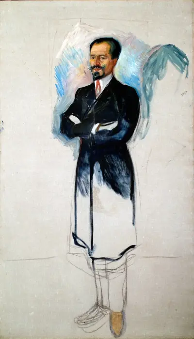 Portrait of Ernest Thiel (Study), 1907 – nr 1 av Edvard Munch