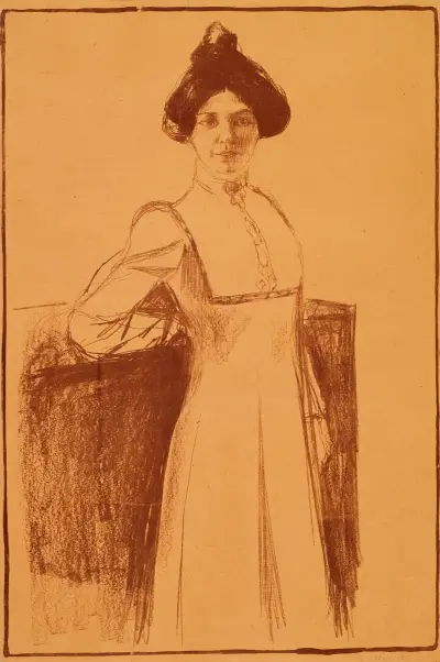 Portrait of Märta Sandal av Edvard Munch