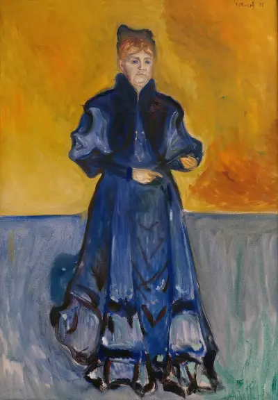 Portrait of Mrs. Förster-Nietzsche av Edvard Munch