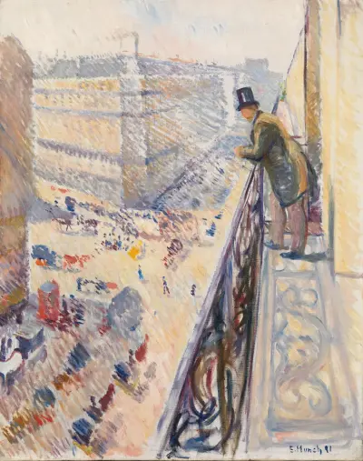 Rue Lafayette av Edvard Munch