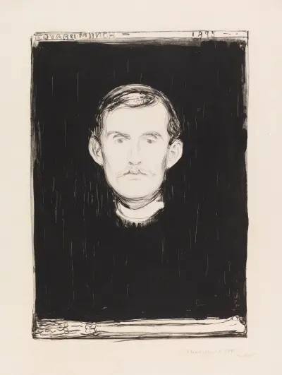 Selbstbildnis av Edvard Munch
