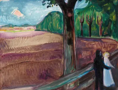 Sommernatt (Summer Night) av Edvard Munch