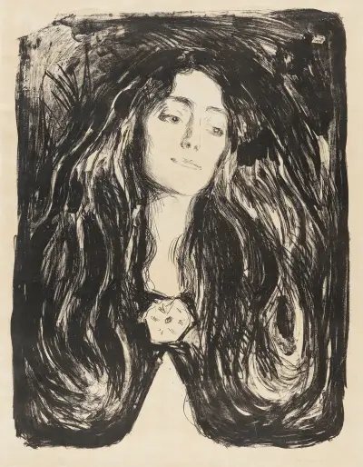The Brooch. Eva Mudocci av Edvard Munch
