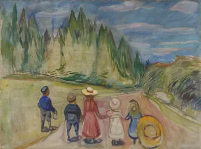 The Fairytale Forest av Edvard Munch