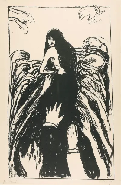 The Hands, 1895 av Edvard Munch