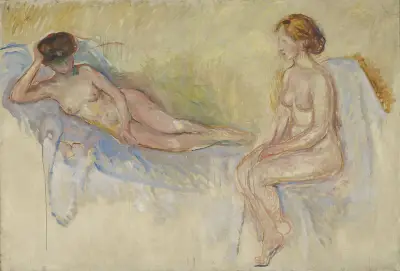 Two Nudes av Edvard Munch
