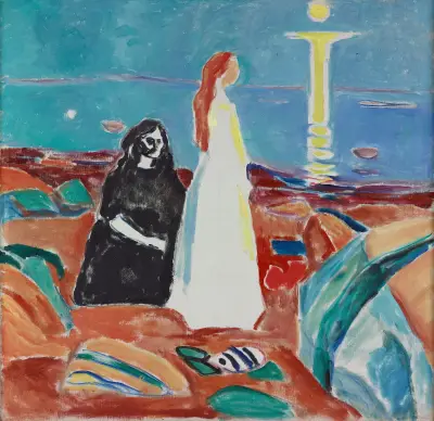 Two Women on the Shore, 1933 av Edvard Munch