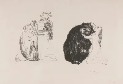 Und Omega begegnete dem Bären, Alpha og Omega av Edvard Munch