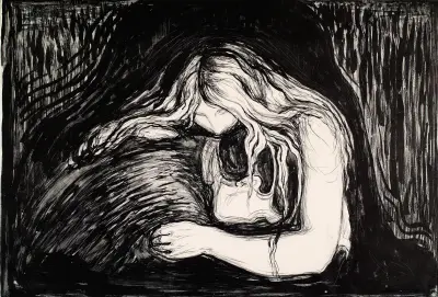 Vampire I av Edvard Munch