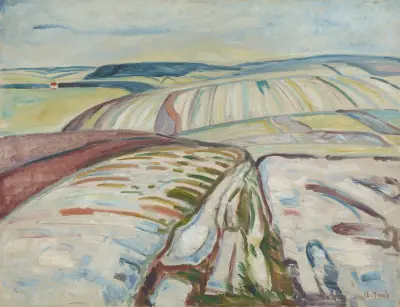 Winter. Elgersburg av Edvard Munch