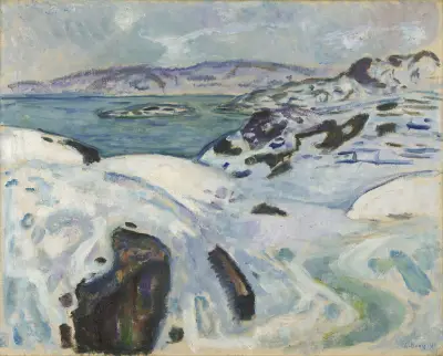 Winter on the Fiord av Edvard Munch
