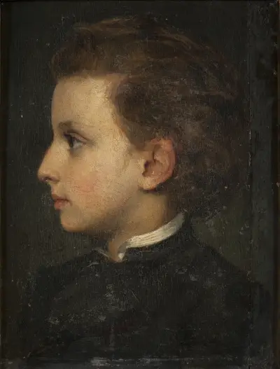 Boy in profile. Study av Edvard Perséus