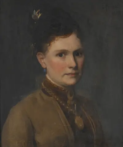 Maria Agnes Claesson (1843- efter 1903) av Edvard Perséus