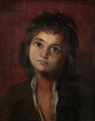 Romersk gosse. Studie av Edvard Perséus