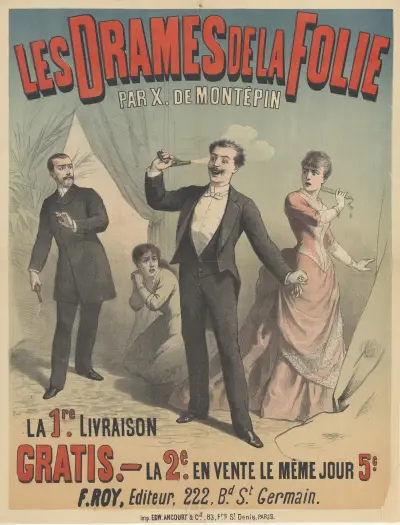 Les Drames de la folie par Xavier de Montépin av Edward Ancourt