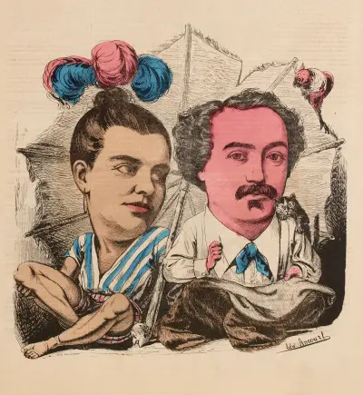 Robinson (Montaubry) et Vendredi (Galli Marie) av Edward Ancourt