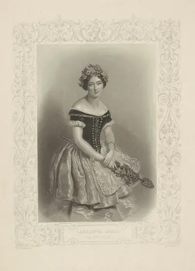 Carlotta Grisi. La Giselle av Alfred Edward Chalon