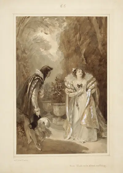 From Much ado about nothing av Alfred Edward Chalon