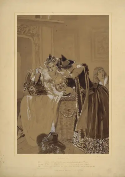Merry wives of Windsor, III, 3, av Alfred Edward Chalon