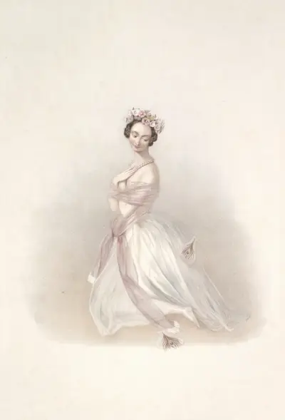 Souvenir d’adieu de Marie Taglioni, 1845 – nr 1 av Alfred Edward Chalon