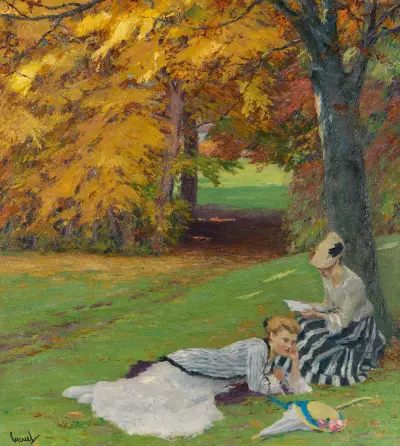 Beautiful autumn afternoon av Edward Cucuel