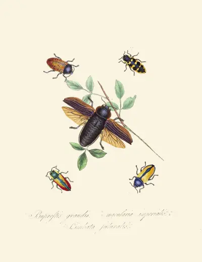 An epitome of the natural history of the insects of New Holland, New Zealand Pl.07 av Edward Donovan