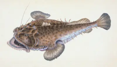 Marulk, eller Lophius Piscatorius av Edward Donovan