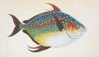Opah, or King-fish, Zeus Luna av Edward Donovan