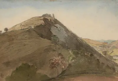 Engelskt landskap av Edward Lear
