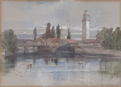 Monastir av Edward Lear