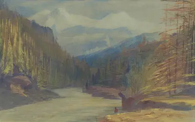 Mont Blanc av Edward Lear