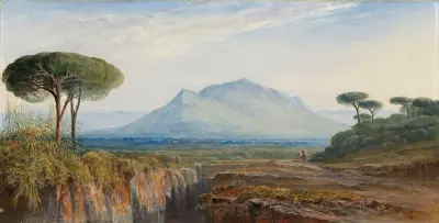 Monte Soratte nära Rom av Edward Lear