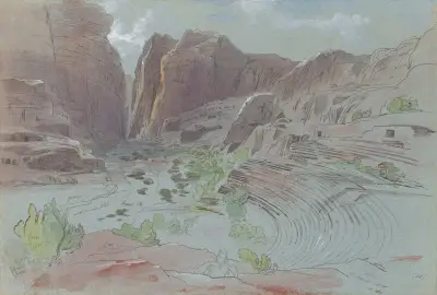 Petra, April 14, 1858 av Edward Lear