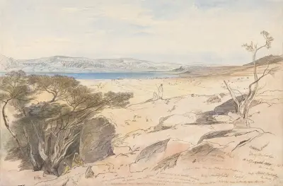 The Dead Sea, 16 and 17 April 1858 av Edward Lear