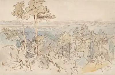 Der Golf von Brolo bei Kokkinomilia von Edward Lear