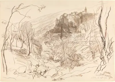 Blick auf Ceriana von Edward Lear
