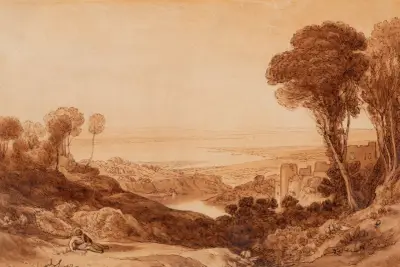 Vy över Nice av Edward Lear