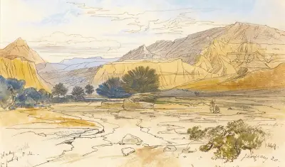 Wadi Tayibeh, Ägypten von Edward Lear