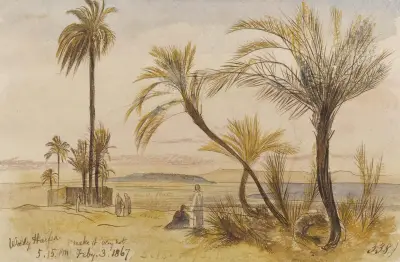 Wady Halfen, Ägypten von Edward Lear