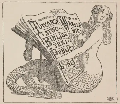 Ekslibris Towarzystwa Biblioteki Publicznej w Warszawie (1906–1928) av Edward Okuń