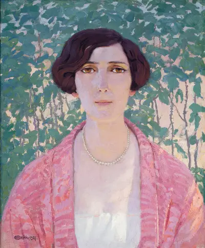 Female head av Edward Okuń