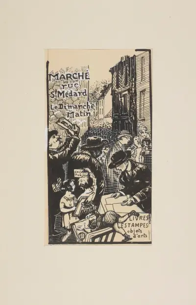 Marchés rue Saint-Médard. Le Dimanche Matin, 1893 – nr 1 av Edward Okuń
