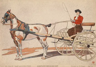 A Kentucky breaking cart av Edward Penfield