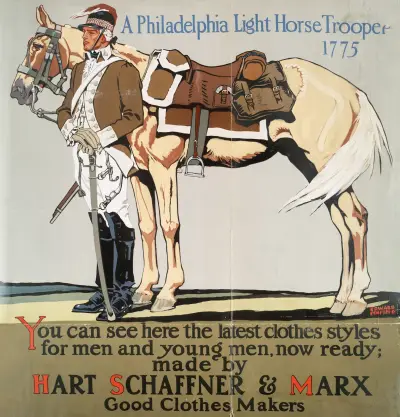 A Philadelphia light horse trooper, 1775 av Edward Penfield