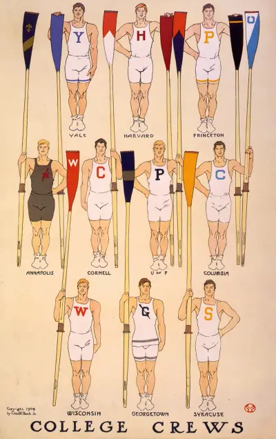 College crews av Edward Penfield