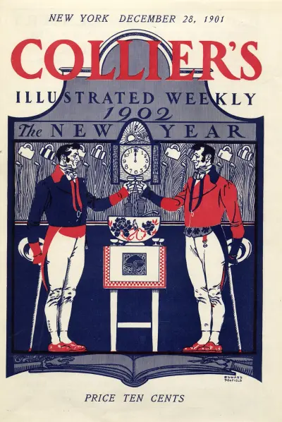 Collier’s Illustrated Weekly 1902 The New Year New York December 28, 1901 av Edward Penfield