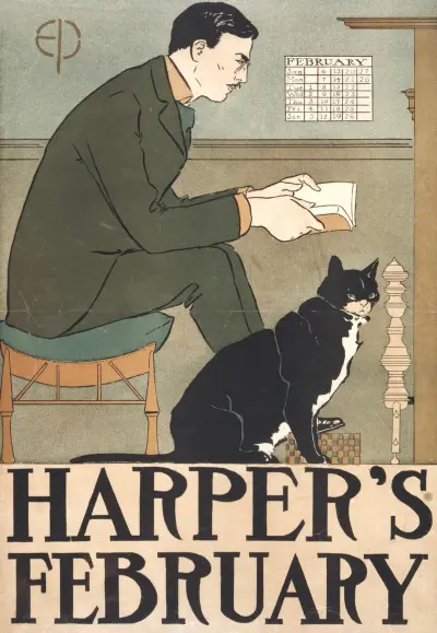 Harper’s February, 1898 av Edward Penfield