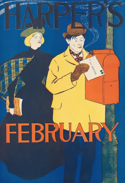 Harper’s February av Edward Penfield