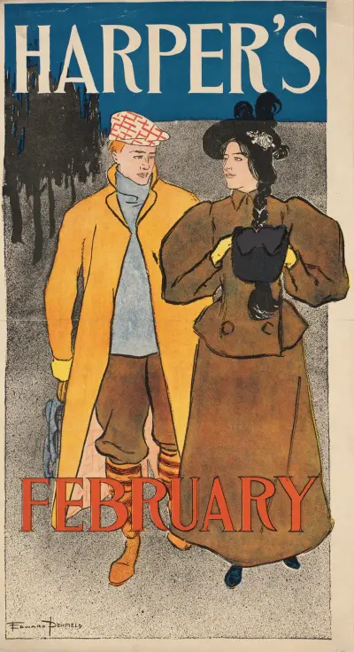 Harper’s February av Edward Penfield
